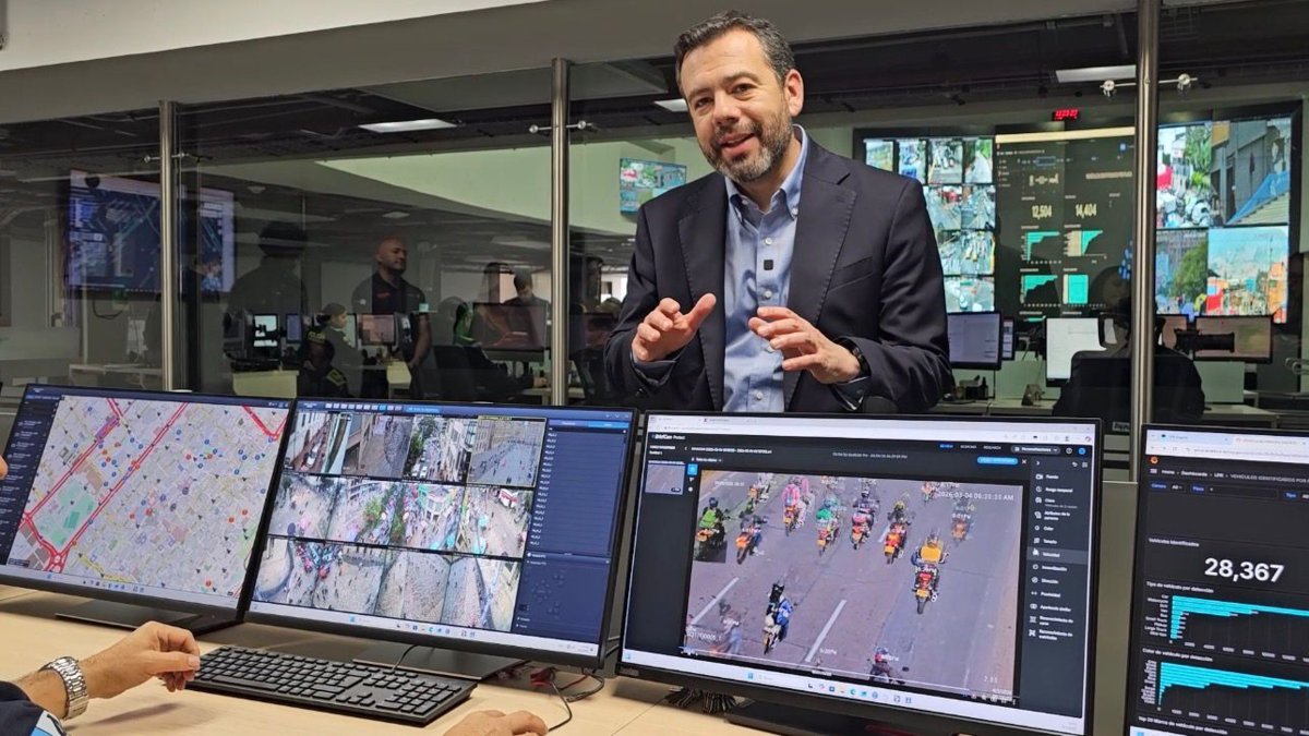 Así funciona el centro desde donde vigilan Bogotá con 13.000 cámaras y tecnología de inteligencia artificial