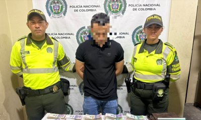 Policía incauta $105 millones en efectivo en la vía al Mar, en Tubará, Atlántico; conductor no pudo justificar el origen del dinero