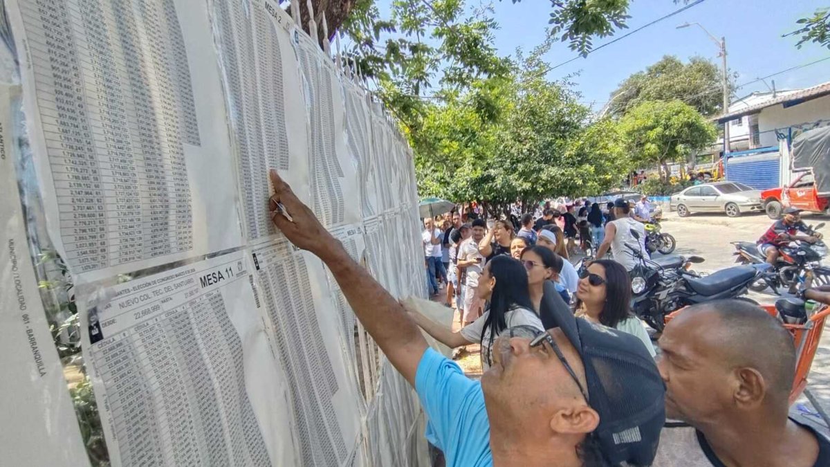 electores salieron a votar temprano