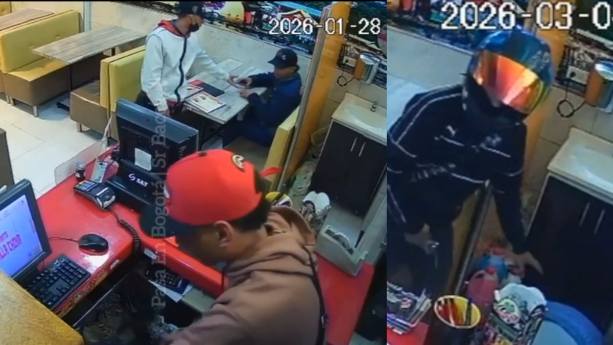 Local en Bogotá ha sido robado dos veces, al parecer, por los mismos sujetos, todo quedó en video