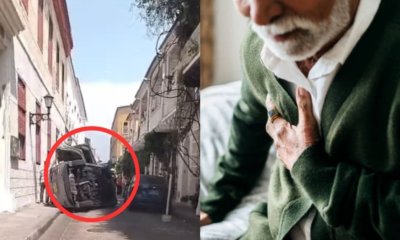 el conductor habría sufrido un ataque cardíaco mientras manejaba