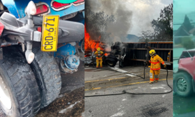 un fallecido, varios heridos y un tractocamión incendiado