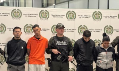 Capturan en Bogotá a cuatro presuntos integrantes de la banda 'AK47' señalada de extorsiones y ataques con granada