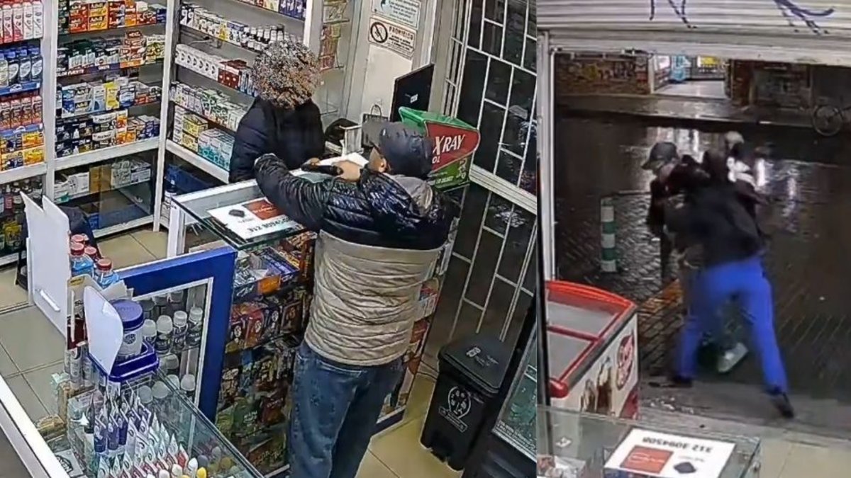 video muestra cómo la trabajadora frustró el atraco en el sur de Bogotá
