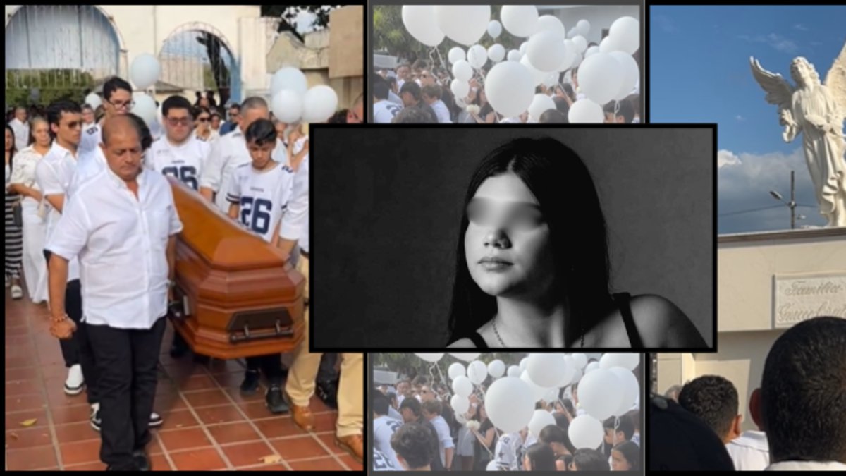 conmovedoras imágenes del último adiós de la sobrina de Iván Zuleta entristecen al vallenato y al Cesar