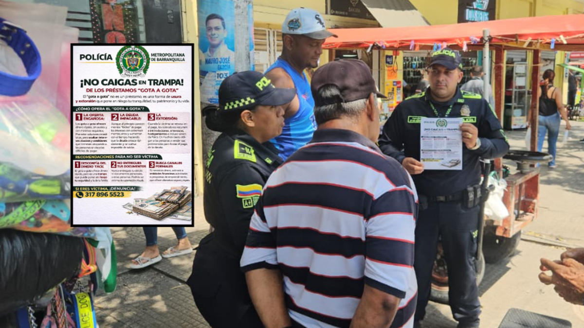 Gota a gota en Barranquilla: campaña contra usura ilegal y extorsión