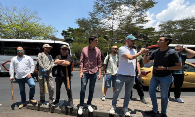 Concejal con bate en Alpujarra genera tensión en Medellín durante Minga indígena