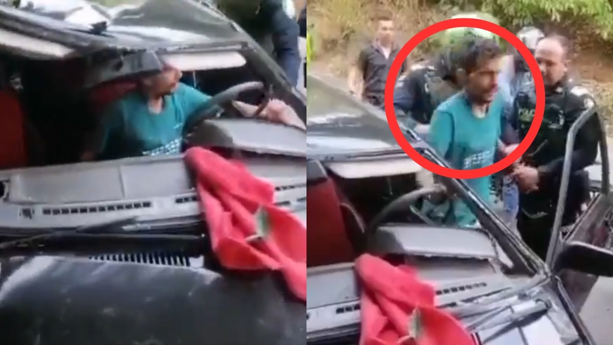 robo de vehículo en Bucaramanga — Robo de vehículo en Bucaramanga termina en choque y captura del presunto ladrón