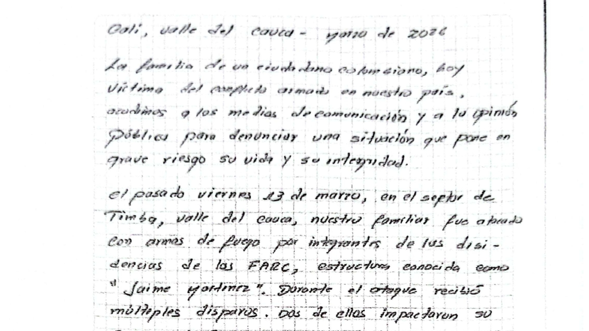 Ataque armado en Jamundí: víctima de disidentes podría quedar en silla de ruedas