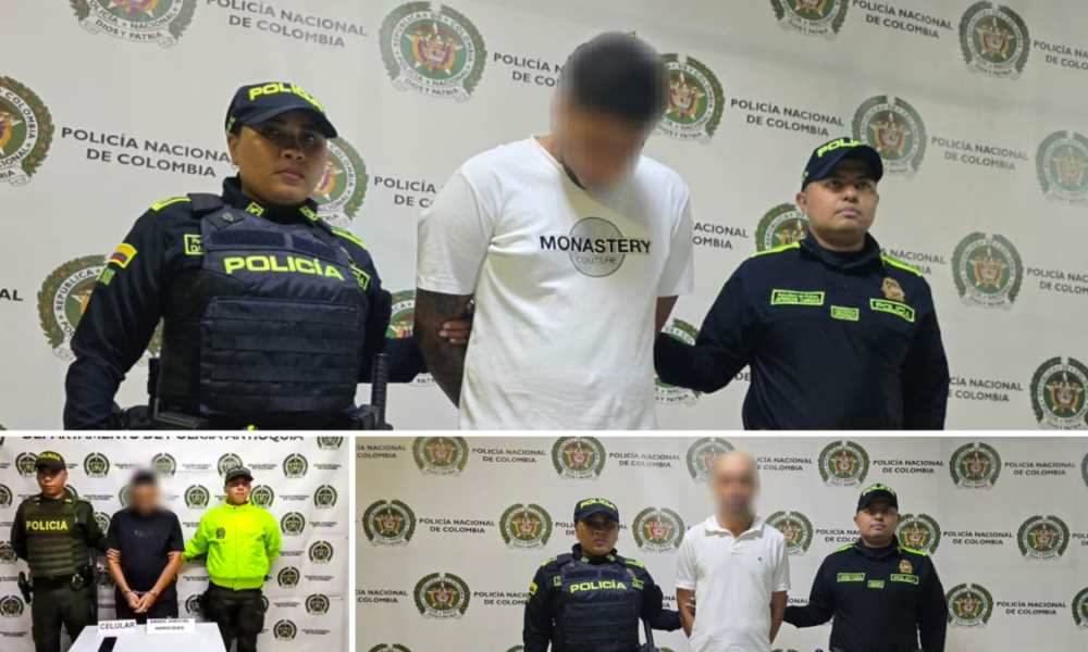 capturas por homicidios — Cinco capturados por homicidios y feminicidios en Medellín e Itagüí: entre 2019