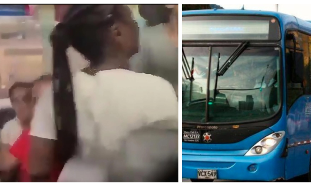 pelea por silla en bus del MIO — Pelea por silla en bus del MIO en Cali: dos mujeres generan caos con violencia