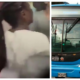 pelea por silla en bus del MIO — Pelea por silla en bus del MIO en Cali: dos mujeres generan caos con violencia