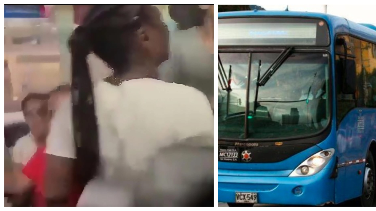 pelea por silla en bus del MIO — Pelea por silla en bus del MIO en Cali: dos mujeres generan caos con violencia