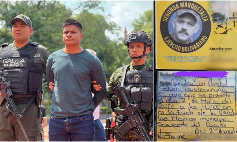 extorsión en Huila — Extorsión en Huila: capturan a alias Vladimir, líder de ataques explosivos contr