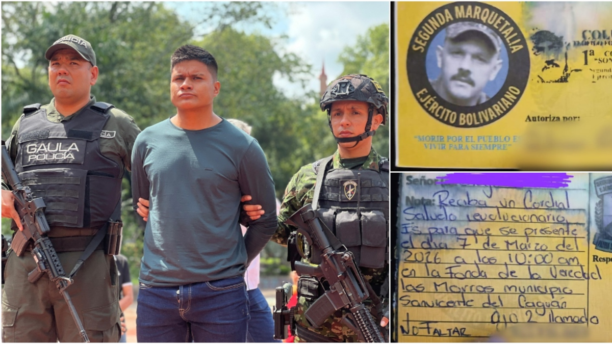 extorsión en Huila — Extorsión en Huila: capturan a alias Vladimir, líder de ataques explosivos contr