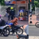 Neutralización policial con patada voladora — Policía neutraliza con patada voladora a hombre en Barranquilla: el video que di