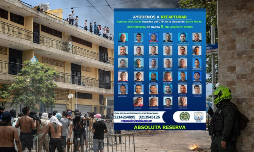 motín en Santa Marta — Motín en Santa Marta: 34 presos fugados tras colapso del centro de detención