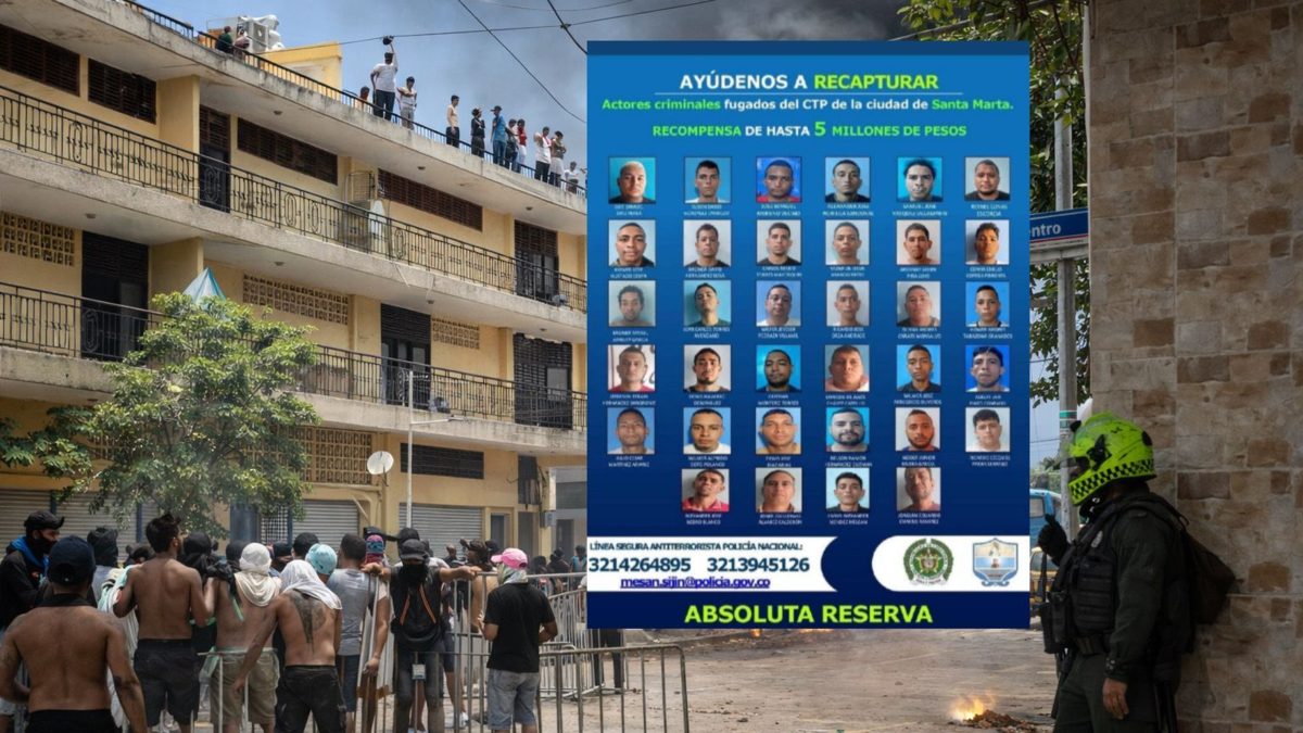 motín en Santa Marta — Motín en Santa Marta: 34 presos fugados tras colapso del centro de detención
