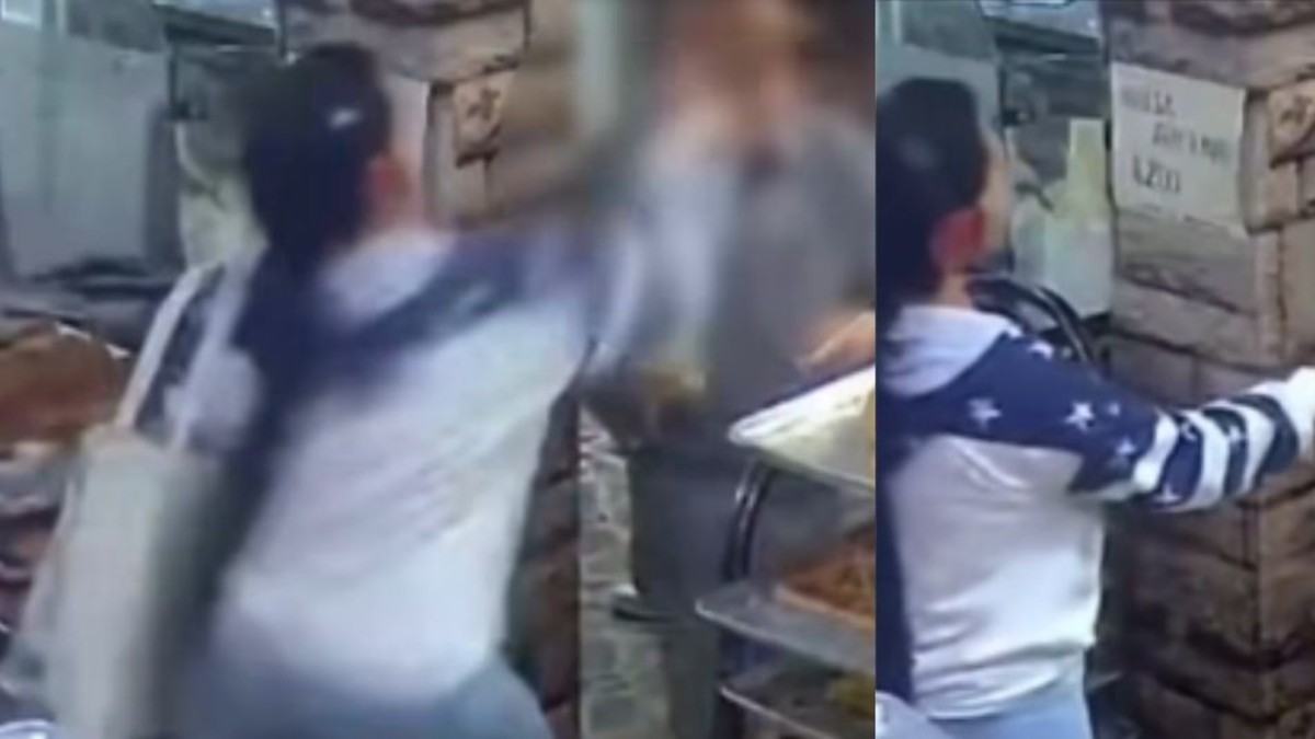 agresión a adulto mayor en Sogamoso — Agresión a adulto mayor en Sogamoso: mujer agredió vendedor en panadería por len