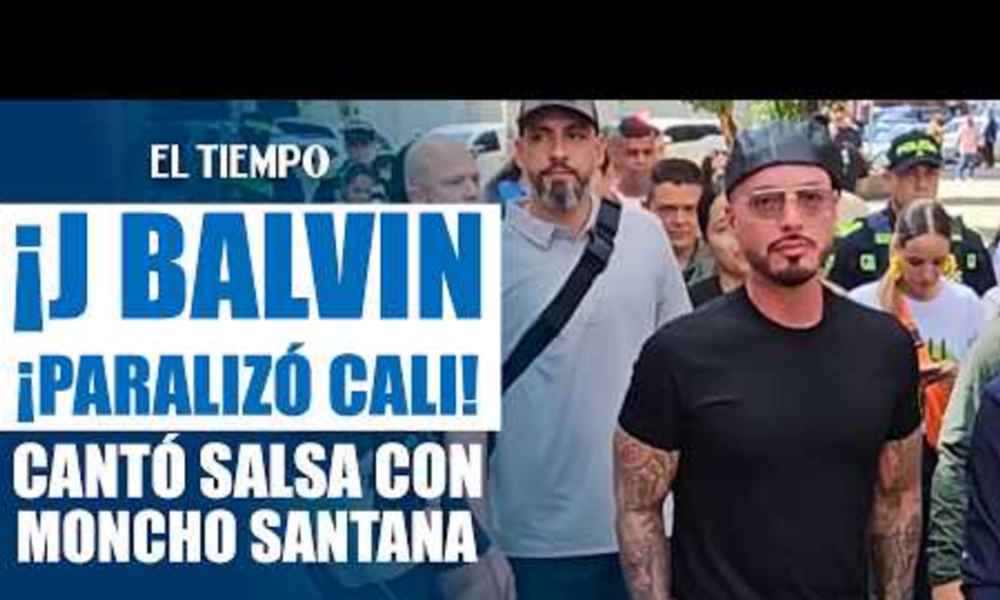 J Balvin visita Cali — J Balvin visita Cali: recorrido por barrio Obrero y concierto en estadio Pascual
