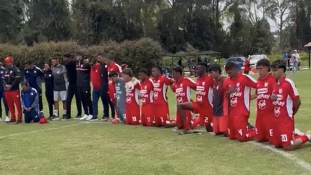 Santiago Castrillón se desvanece — Santiago Castrillón se desvanece en cancha: el mensaje solidario de Santa Fe