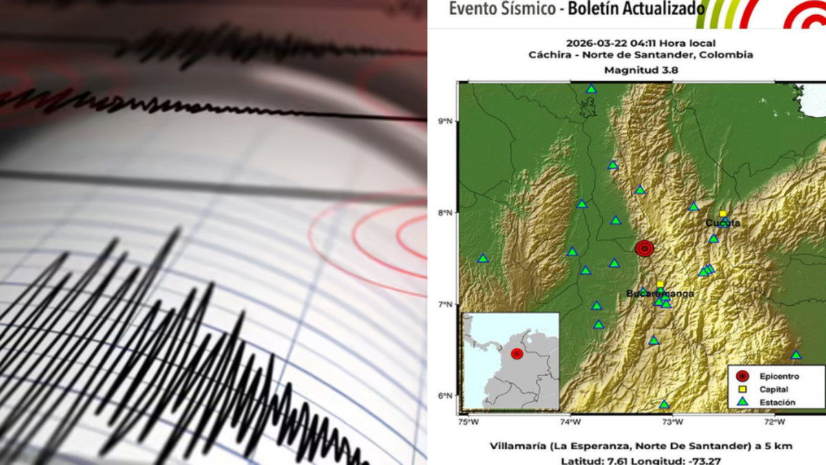 temblor en Cáchira — Temblor de 3.8 grados en Cáchira: detalles del sismo en Colombia