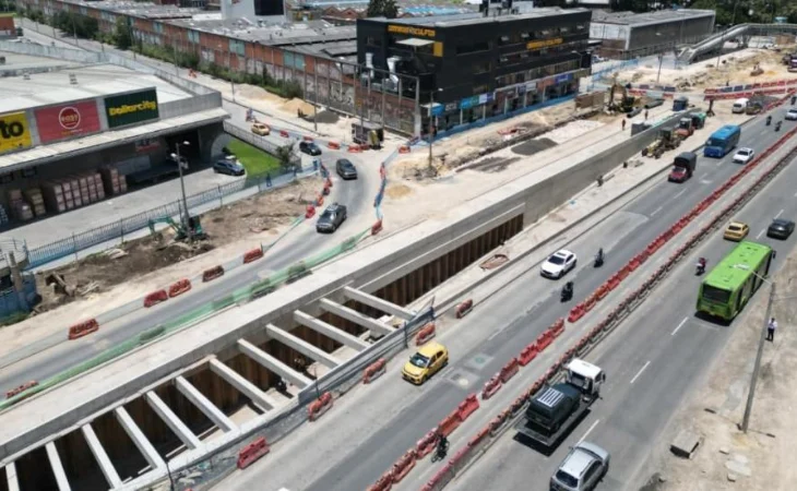 deprimido de Las Américas con carrera 68 — Deprimido de Las Américas con carrera 68 avanza al 82%: conectará TransMilenio e