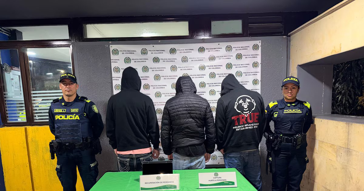 Capturados tres ‘rompevidrios’ en Pontevedra, Bogotá, cuando intentaban huir tras presunto hurto de vehículos: así fue el operativo