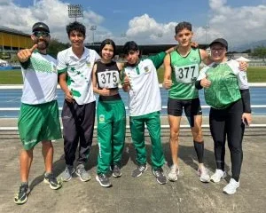 Nacional U-18 de Atletismo — Atletas colombianos compiten en el Nacional U-18 de Atletismo con delegación com
