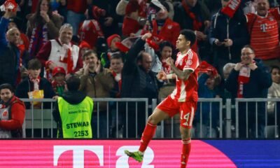 Luis Díaz no para de ser la estrella del Bayern Múnich: gol y asistencia contra el Borussia Mönchengladbach