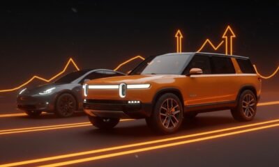 Rivian R2 SUV eléctrico destacándose en competencia con Tesla Model Y, representando tendencias y movilidad eléctrica 2026.