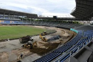 estadio Hernán Ramírez Villegas — Estadio Hernán Ramírez Villegas alcanza el 59% de avance en sus obras de moderni