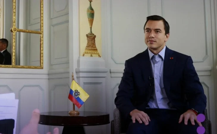 crisis diplomática Ecuador-Colombia — Noboa califica como "cuento" la crisis diplomática con Petro por operaciones en