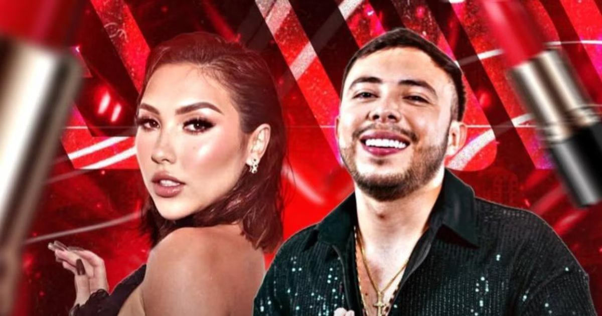 Video: El Topi le robó un beso a Aida Victoria Merlano en medio de una transmisión en vivo