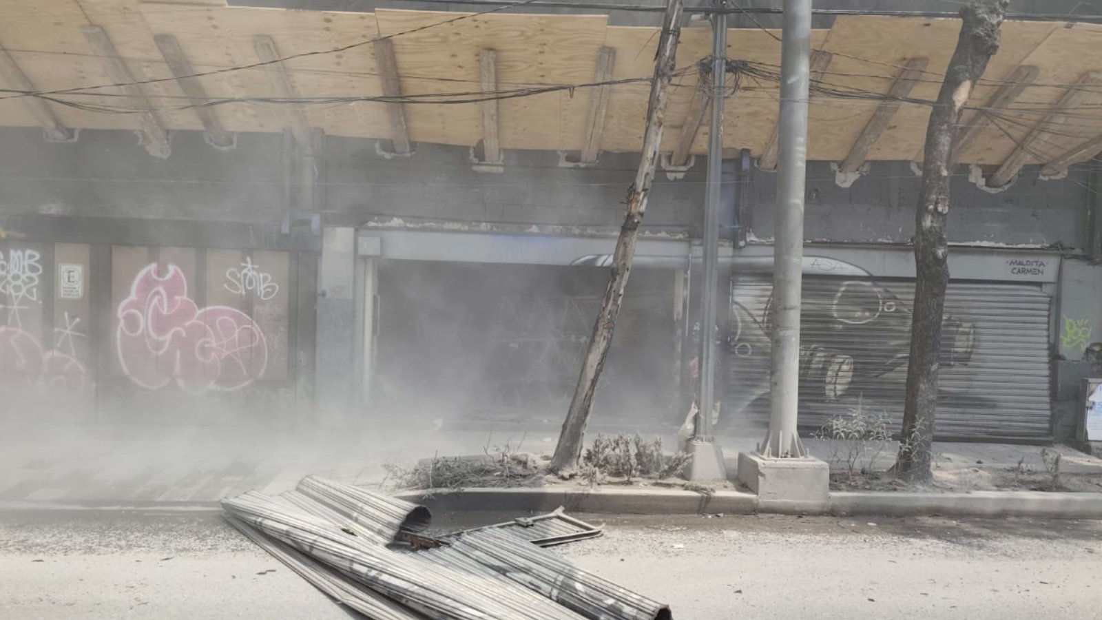 derrumbe edificio Calzada San Antonio Abad