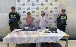 Pareja capturada nuevamente por robo de autopartes en Colombia