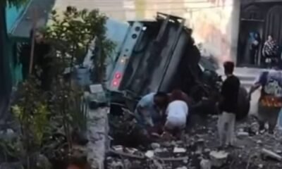 camion basura pierde frenos