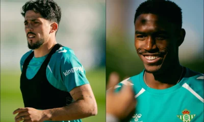 regreso al Betis — Fornals y Junior regresan al Betis tras cumplir compromisos con selecciones