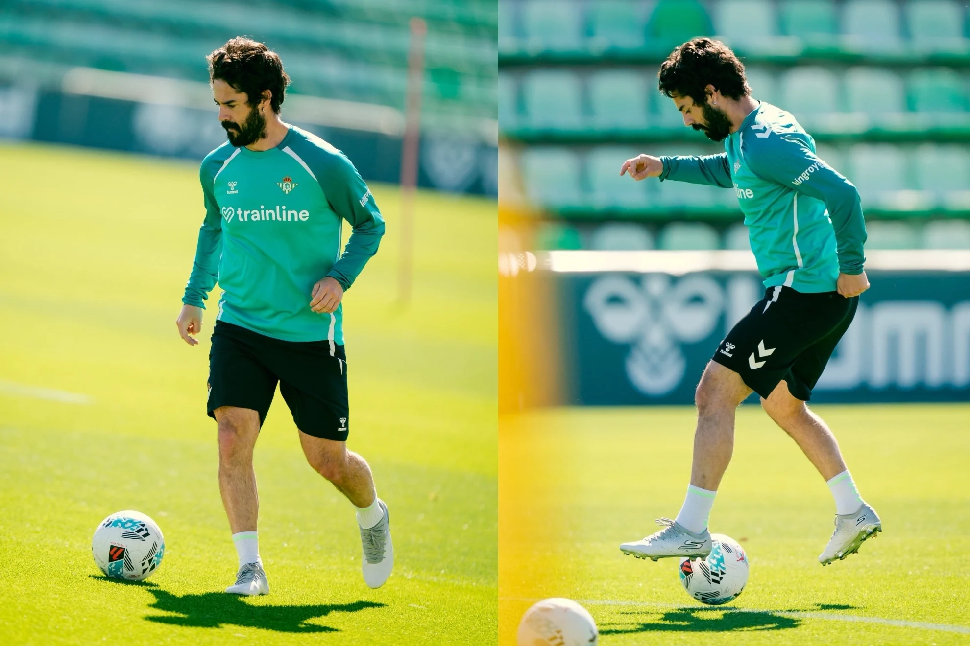 Isco toca balón — Isco toca balón en su recuperación: Pellegrini sin fecha de regreso