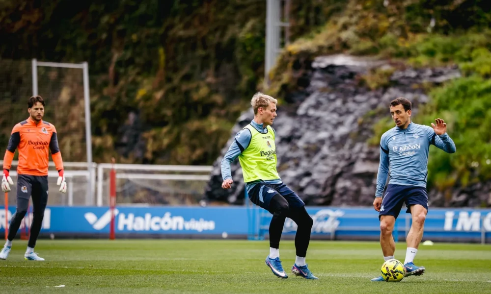 Real Sociedad recupera internacionales — Real Sociedad recupera internacionales pero Guedes es duda para enfrentar al Lev