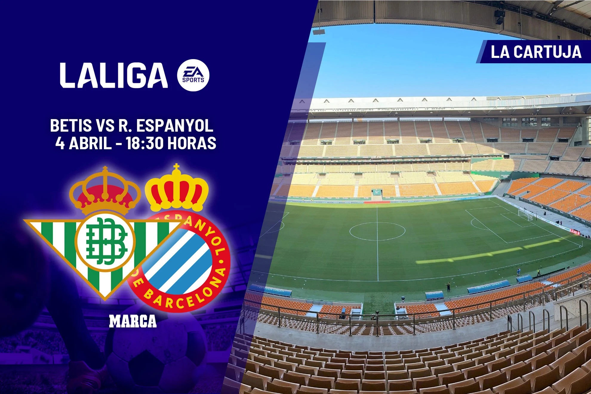 partido entre Betis y Espanyol — Betis vs Espanyol: horario y canal del partido de LaLiga hoy 4 de abril