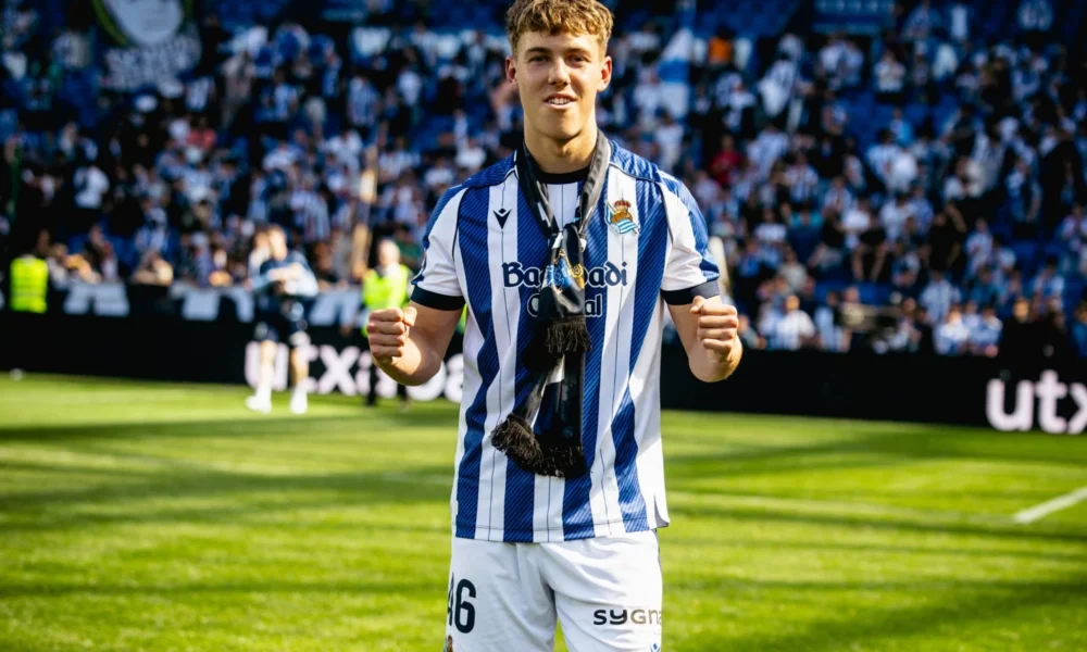 Ibai Aguirre debuta Primera División — Ibai Aguirre debuta en Primera División: el nuevo pivote de la cantera de Real S