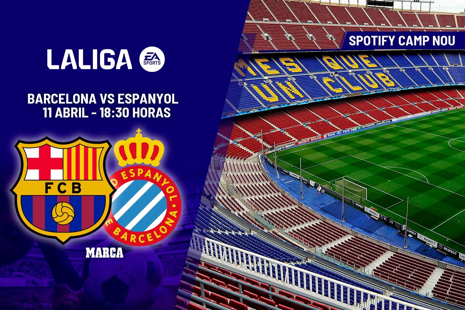Partido Barcelona Espanyol — Partido Barcelona Espanyol: Horario y canales para ver el derbi catalán