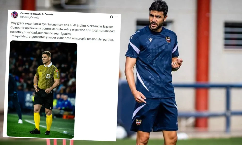 Elogio árbitro Iborra — Vicente Iborra destaca el profesionalismo de árbitro en partido Levante-Getafe