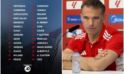 convocatoria Sevilla 28 jugadores — Sevilla: García Plaza convoca 28 jugadores para crucial duelo en El Sadar