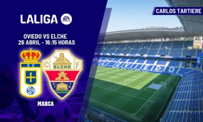 Duelo vital LaLiga — Duelo vital LaLiga: Oviedo y Elche se juegan la permanencia en el Carlos Tartier