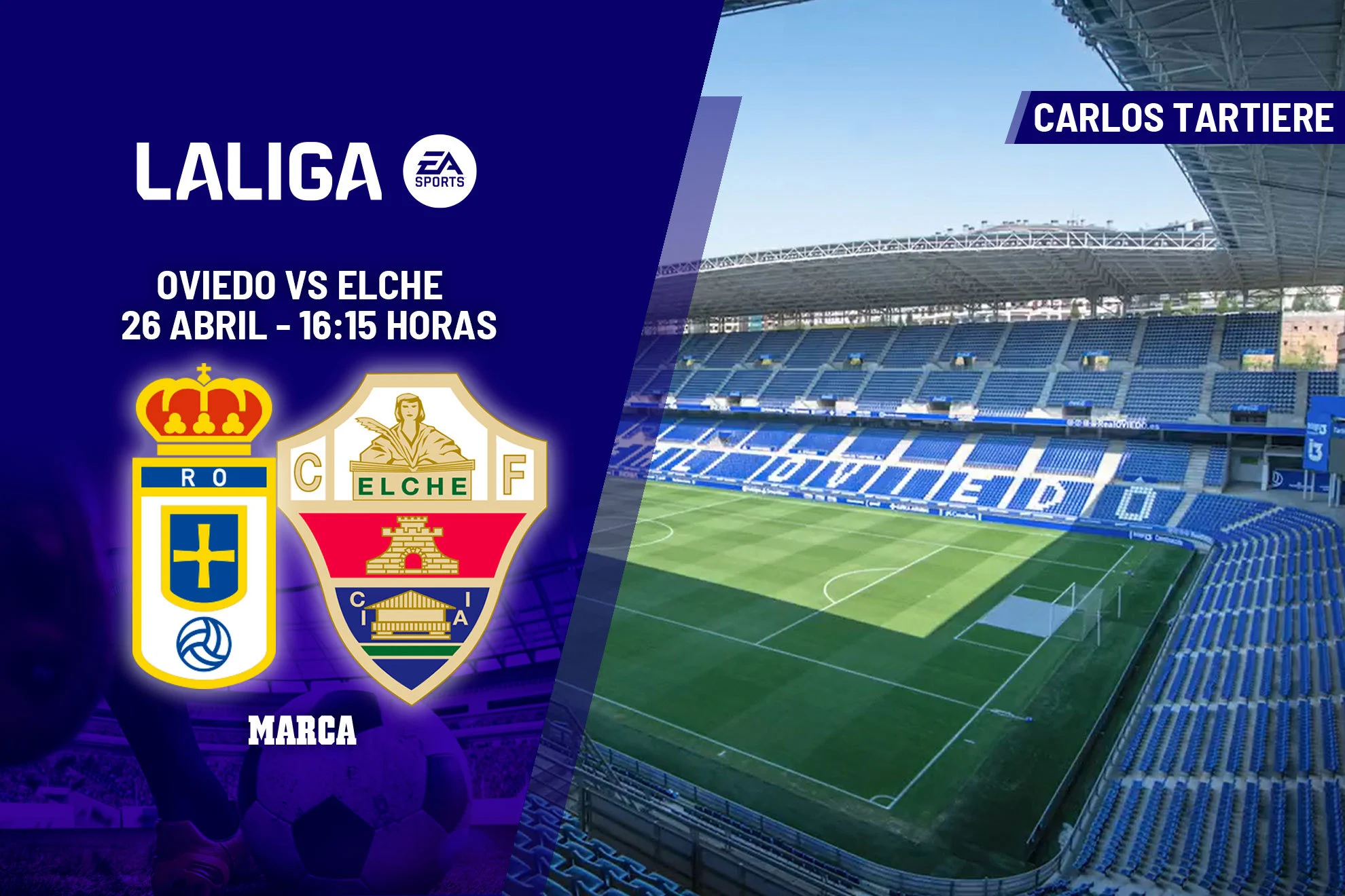 Duelo vital LaLiga — Duelo vital LaLiga: Oviedo y Elche se juegan la permanencia en el Carlos Tartier