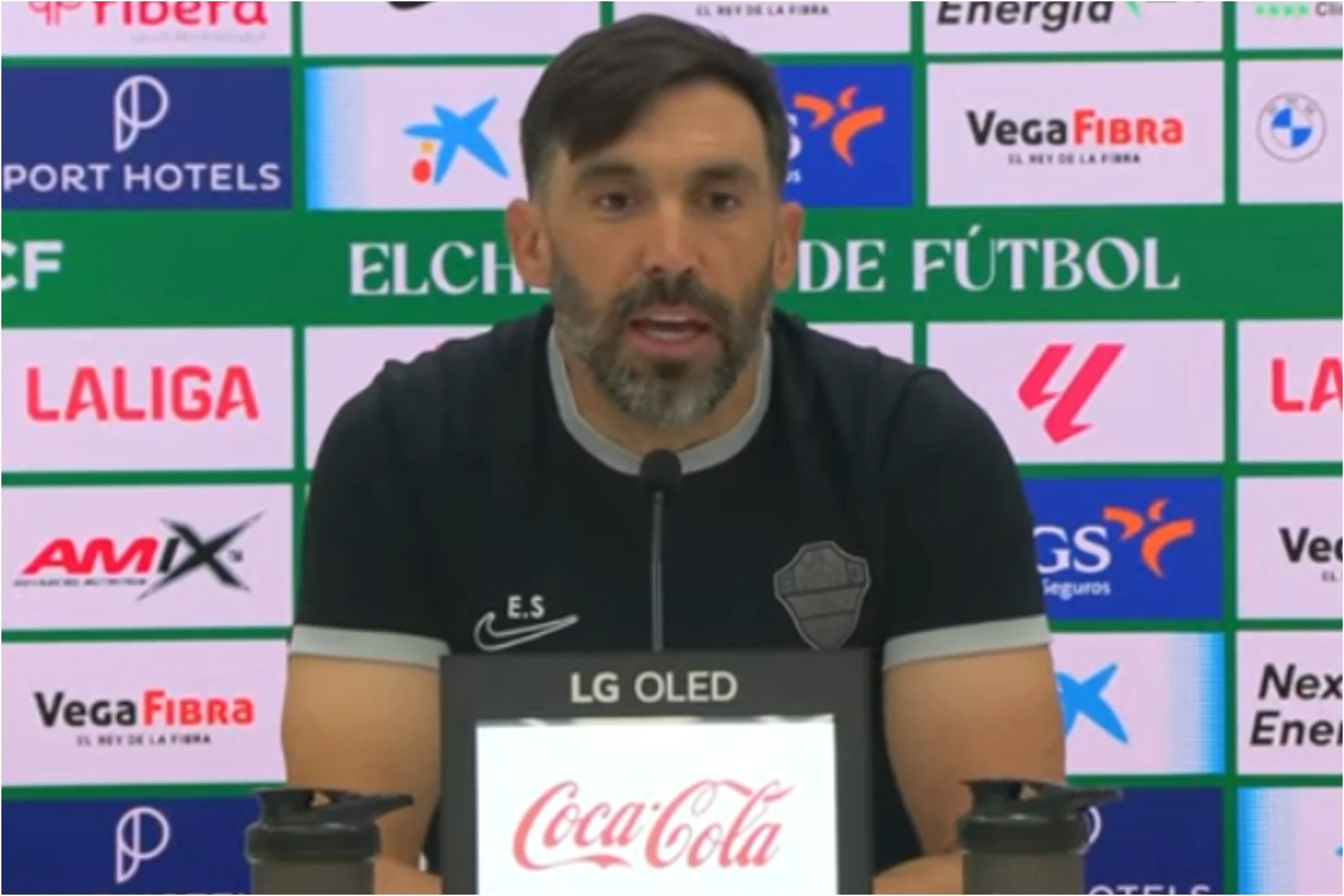 Confianza Elche Sarabia — Confianza Elche Sarabia: El técnico ve a su equipo capaz de "ganar a cualquiera"