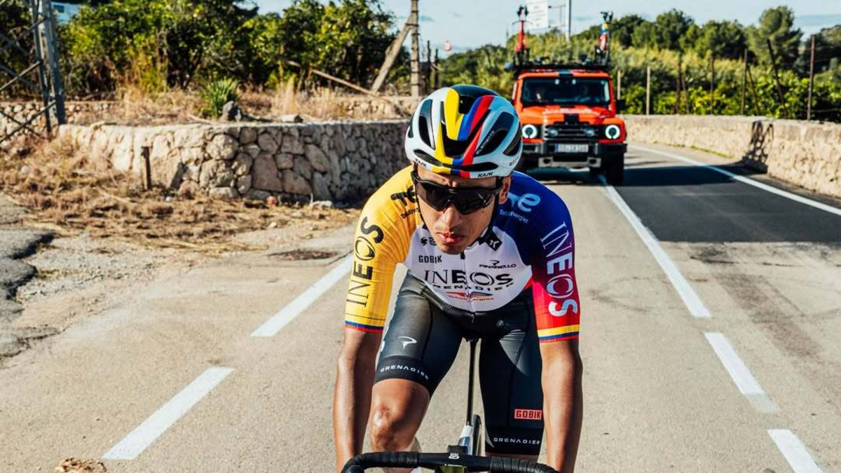 Egan Bernal regreso a competencia — Egan Bernal regreso a competencia: entrena en Bogotá tras problemas de salud
