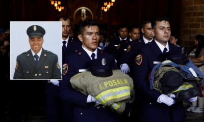 bombero muere en incendio — Bombero muere en incendio de La Toscana: homenaje en Medellín